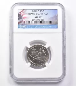 MS67 2016-S Washington Quarter Cumberland Gap NGC *5462 - Picture 1 of 3