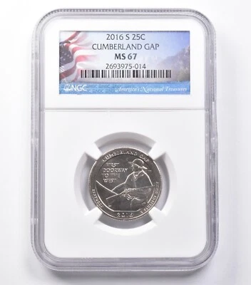 MS67 2016-S Washington Quarter Cumberland Gap NGC *5462 - Image 1 of 3
