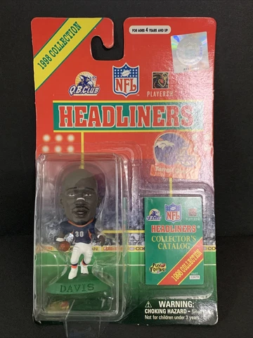 TERRELL DAVIS NFL Headliners 1998 ACTION FIGURE DENVER BRONCOS NEW W/ PACKAGING Cover