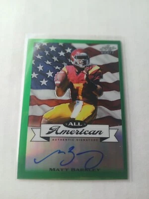 Matt Barkley 2013 ROOKIE Leaf Draft Autograph USC Trojans 06/10 EAGLES - Image 1 of 2