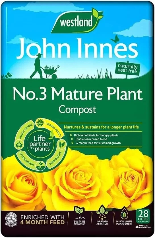 Westland John Innes Peat Free No 3 Mature Plant Compost 28L Bag