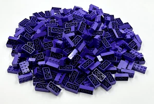 LEGO Pack of 200x New Dark Purple Brick 2 x 4 BULK BRICKS - Picture 1 of 7