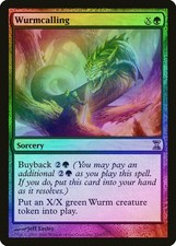 Wurmcalling FOIL Time Spiral NM Green Rare MAGIC THE GATHERING CARD ABUGames