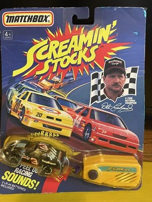 Dale Earnhardt Matchbox 1991 1/64 Screaming Stock Car nuevo en paquete alimentado por batería Foto 1 de 4