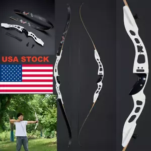 Archery 66" Takedown Recurve Bow Competition Bow RH Target for Shooting Practice - Picture 1 of 13