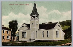Iglesia Metodista Roseburg Oregon O 1909 Postal J5 - Imagen 1 de 3