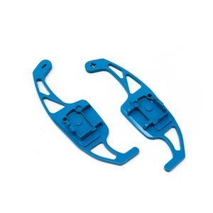 Blue Paddle Shifter Lever Extensions For VW Golf MK5 MK6 VI R32 R GTI TSI DSG - Picture 1 of 4