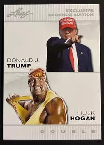 Donald Trump / Hulk Hogan 2024 Exclusive Legends Edition #ELE-03 Wrestling Card - Picture 1 of 2