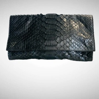 GUCCI NUEVO DIARIO BOLSO DE MANO PITÓN NEGRO 228573 486628 Foto 1 de 4