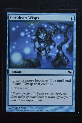 Magic The Gathering MTG CERULEAN WISPS Shadowmoor LP Lightly Played - Image 1 of 2