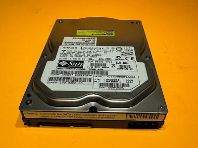Sun 390-0302 80GB 3.5inch 7200 RPM SATA HDD - HDS728080PLA380 - Image 1 of 4