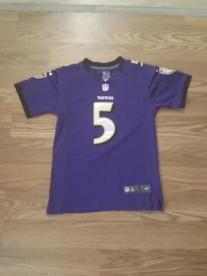 Baltimore Ravens - Camiseta Joe Flacco - Juvenil Mediana - Púrpura/Negro/Blanco Foto 1 de 4