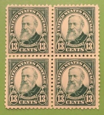 Scott#: 622 - Benjamin Harrison Block of Four MNH OG XF/F - Lot 7 - Image 1 of 2