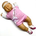 Vtg Berjusa Sleeping Newborn Baby Doll Vinyl Cloth Body 21" Realistic Spain 1984