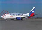Postkarte>>SLOWAKISCHE FLUGGESELLSCHAFTEN BOEING 737-55S OM-BTS @ BRATISLAVA [OKC 1599]