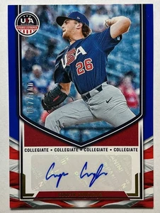 2025 Stars and Stripes Collegiate Autograph Cooper Consiglio /100 RC - Picture 1 of 2