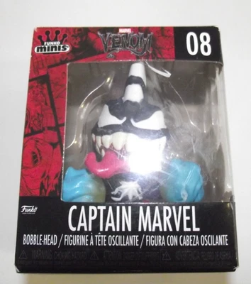 Boneco Funko Minis Marvel Venom #08 CAPTAIN MARVEL Bobble-Head Novo - Imagem 1 de 4