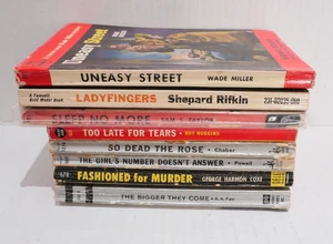 Lot of 8 Vintage Crime Fiction Books 50-60s by Wade Miller, Roy Higgins, Coxe et - Bild 1 von 20