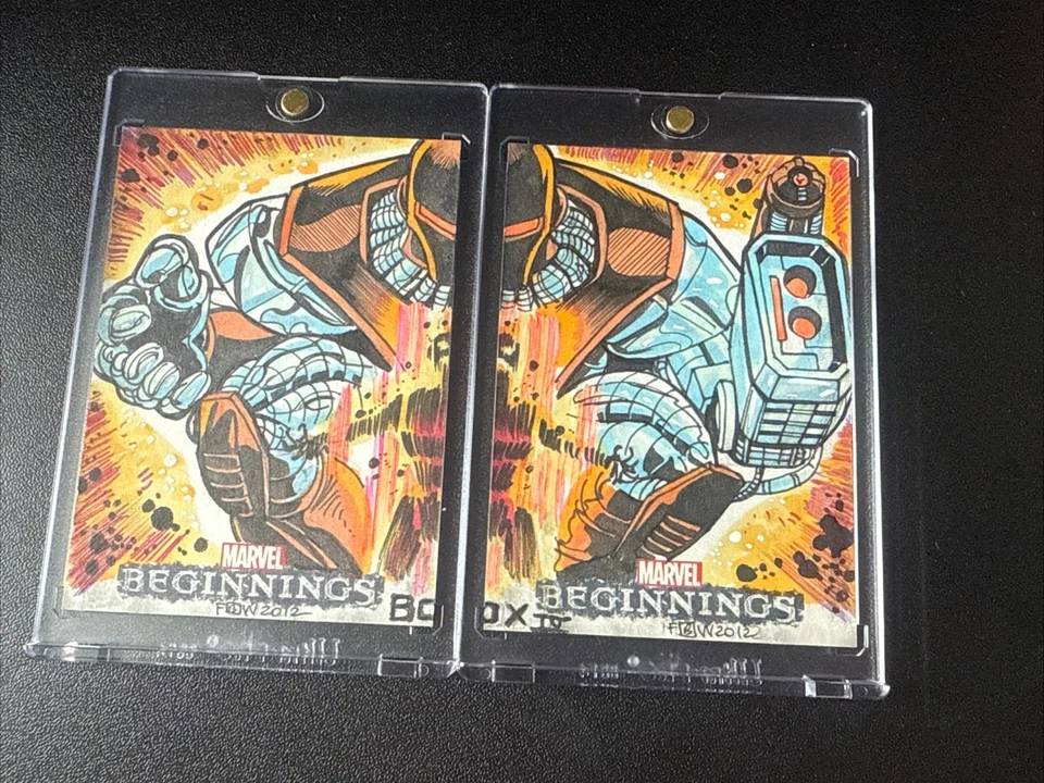 Marvel Beginnings II Sketch Card Set 1/1 Originals Hand-Drawn Upper Deck Rare - Image 1 of 2