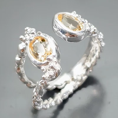 Joyería Anillo Citrino Natural Plata de Ley 925 Talla 7/R420299 Foto 1 de 4