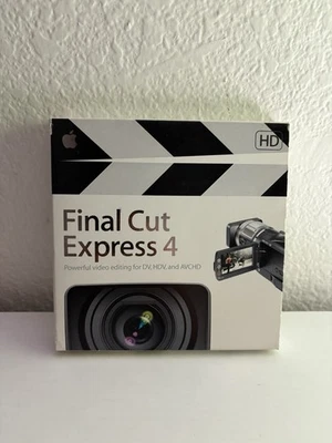 Apple Final Cut Express 4 HD Video Editing Software CIB - Image 1 of 4