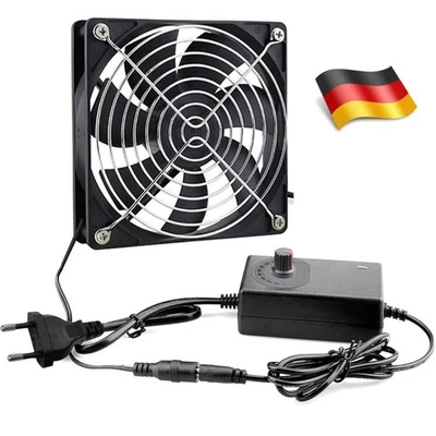 120mm PC Ventilator Gehäuselüfter Kühler Computergehäuse Kühlung Ventilator 230V - Bild 1 von 4