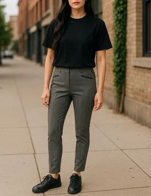 Leggings de trabajo Guess grises para mujer - talla L, mezcla de nailon/rayón, ajuste elástico Foto 1 de 4