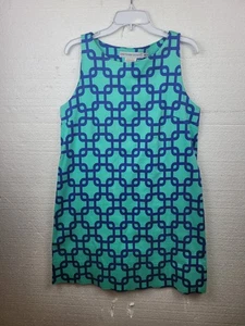 Gretchen Scott Sleeveless Dress Gren/ Blue Sz M - Picture 1 of 8