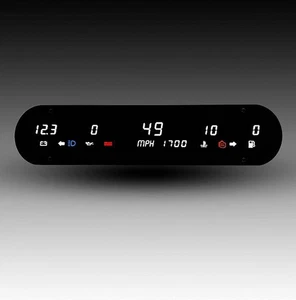 INTELLITRONIX Digital 5 gauge LED panel in WHITE LEDs DP10001W - Picture 1 of 10