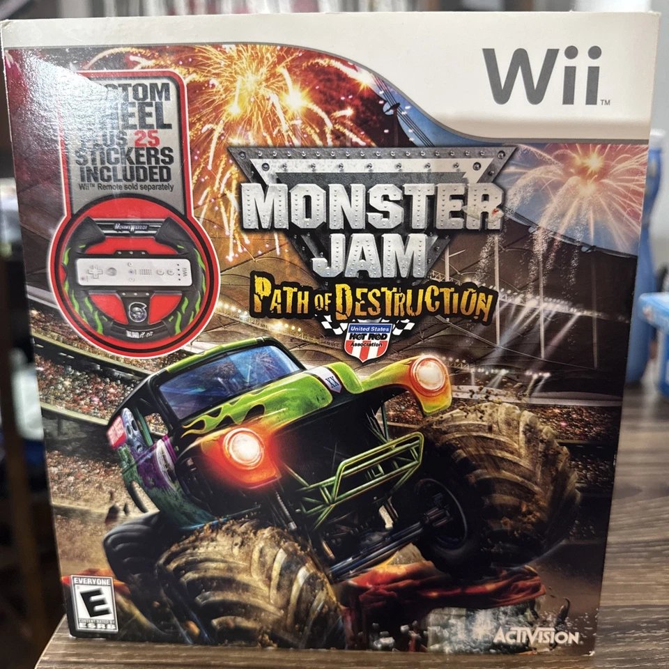 Wii Monster Jam Path of Destruction - Custom Wheel - Image 1 of 1