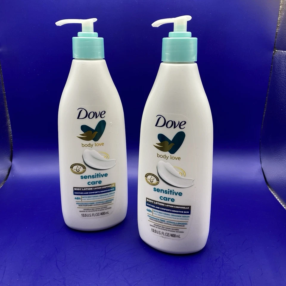 2—Dove Body Love Sensitive Care Softening Body Lotion Dry Skin Fragrance Free - Image 1 of 1