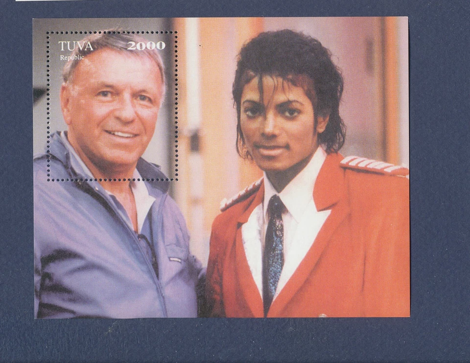 TANNU TUVA -   MNH S/S  - Frank Sinatra & Michael Jackson  --b - Image 1 of 1