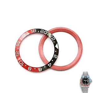 TOP GRADE schwarz/rot Keramik Lünette Einsatz für Uhr GMT-Master II 116710B Batman - Bild 1 von 6