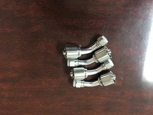 13743-8-8 Parker After Market crimp on Fitting 1/2 Hose x1/2" Female JIC 4 Pack - Picture 1 of 3