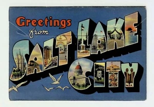 Carpeta de postales 1944 Salt Lake City Utah 12 vistas - Imagen 1 de 2