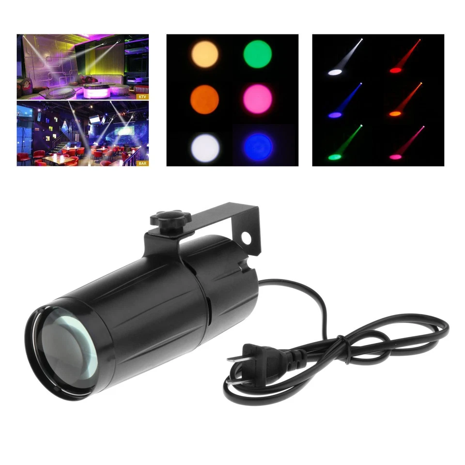 Mini Light Flash Multicolor LED Bulb Stage Lighting Club Party Disco - Image 1 of 1
