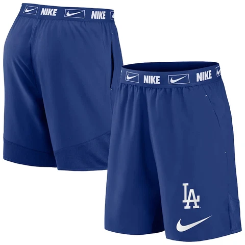 Los Angeles Dodgers Nike Primetime Logo Performance Shorts - Royal Blue Cover