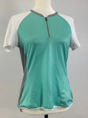 Camiseta deportiva verde para mujer BONTRAGER Evoke manga corta media ciclismo Foto 1 de 4