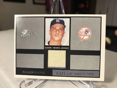 2003 Fleer Flair Greats Cut of History Roger Maris GW GU Jersey Pinstripe SP B13 - Image 1 of 2