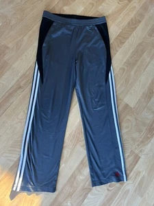 Adidas Youth Large Gray/black boys straight leg pull on Lightweight track pants - Picture 1 of 6