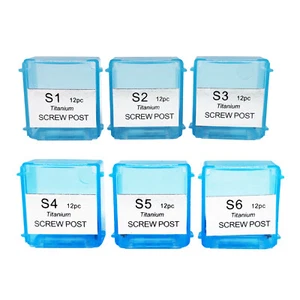 12Pcs/Box Dental Screw Posts Endodontic Titanium Conical Kits Refill All Size - Picture 1 of 6