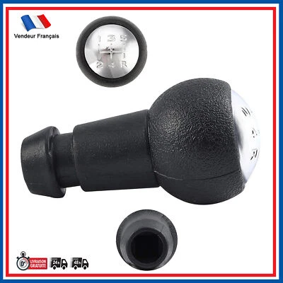 Pommeau Levier de Vitesse 5 Vitesses Chrome prévu pour Partner Tepee depuis 2008 - Photo 1/4