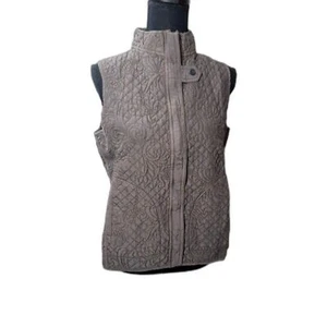 Kiko bay Women's Brown Vest 100% Silk Size L Brand New # 212 - Picture 1 of 5