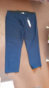 UK32 Women's SHEEGO Dark Blue Trousers Elasticated Waist Casual Waist 46" 504 - Picture 1 of 2