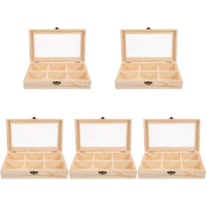5 Count Aufbewahrungsbox Für Teebeutel Teebeutelhalter Mit Deckel - Bild 1 von 12