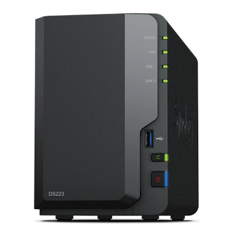 Synology DiskStation DS223 2-Bay NAS System - Schwarz