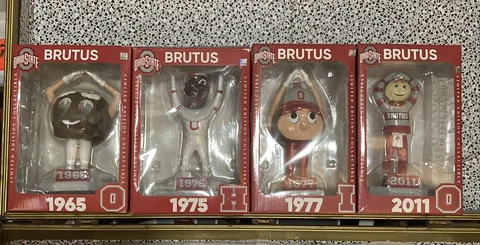BRUTUS Ohio State Buckeyes “O-H-I-O” Mascot Bobblehead Limited Edition #d of 144 Cover