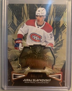 22/23 UD SPx Juraj Slafkovsky Gold Finite RC Rookies Parallel SP #d 005/299 RARE