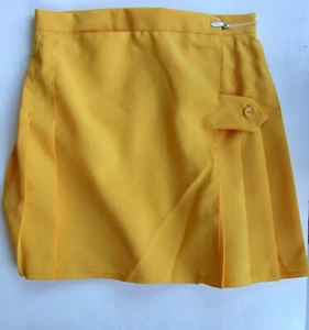 Ladies/Girls Size 8 Netball School games Tennis sports gym skirt Yellow - Picture 1 of 3