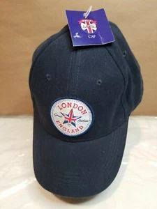 NWT London England Great Britain Strapback Adjustable Hat Cap Navy Blue - Picture 1 of 3